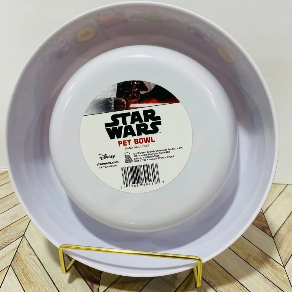 Disney Star Wars Melamine Pet Bowl New!